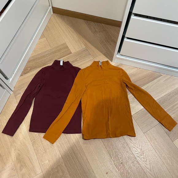 American Apparel Mock Neck Tops In Size S - Picture 3 of 4